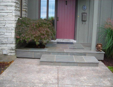 front entrance pathway stone dunnville niagara hamilton burlington st anns